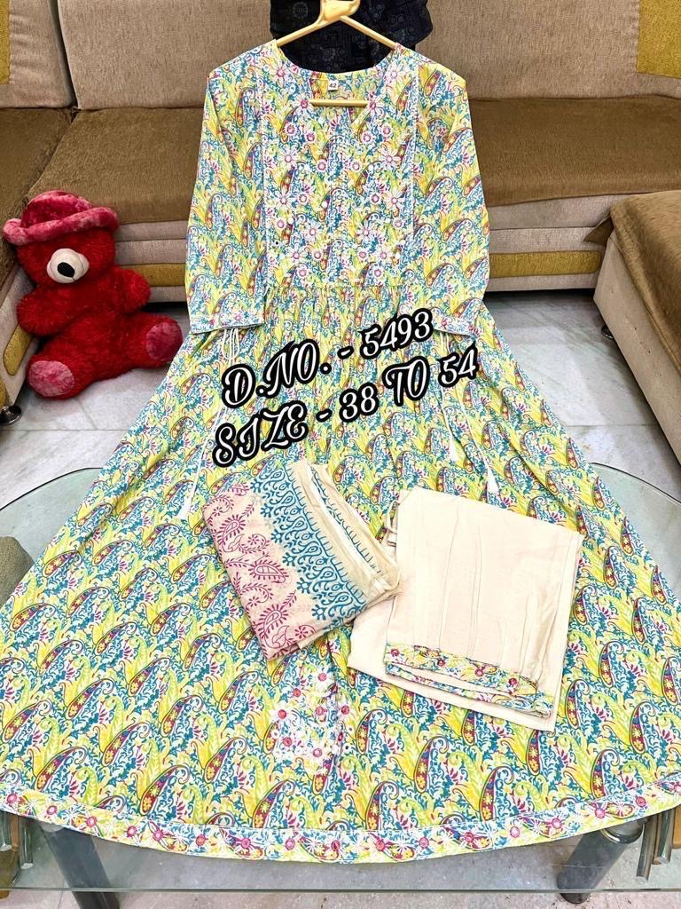 New Beautiful Pure Cotton Printed 3 Pcs. set.