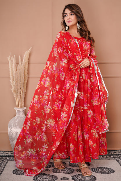 Indian Traditional Dress New Beautiful Chiffon Fabric.