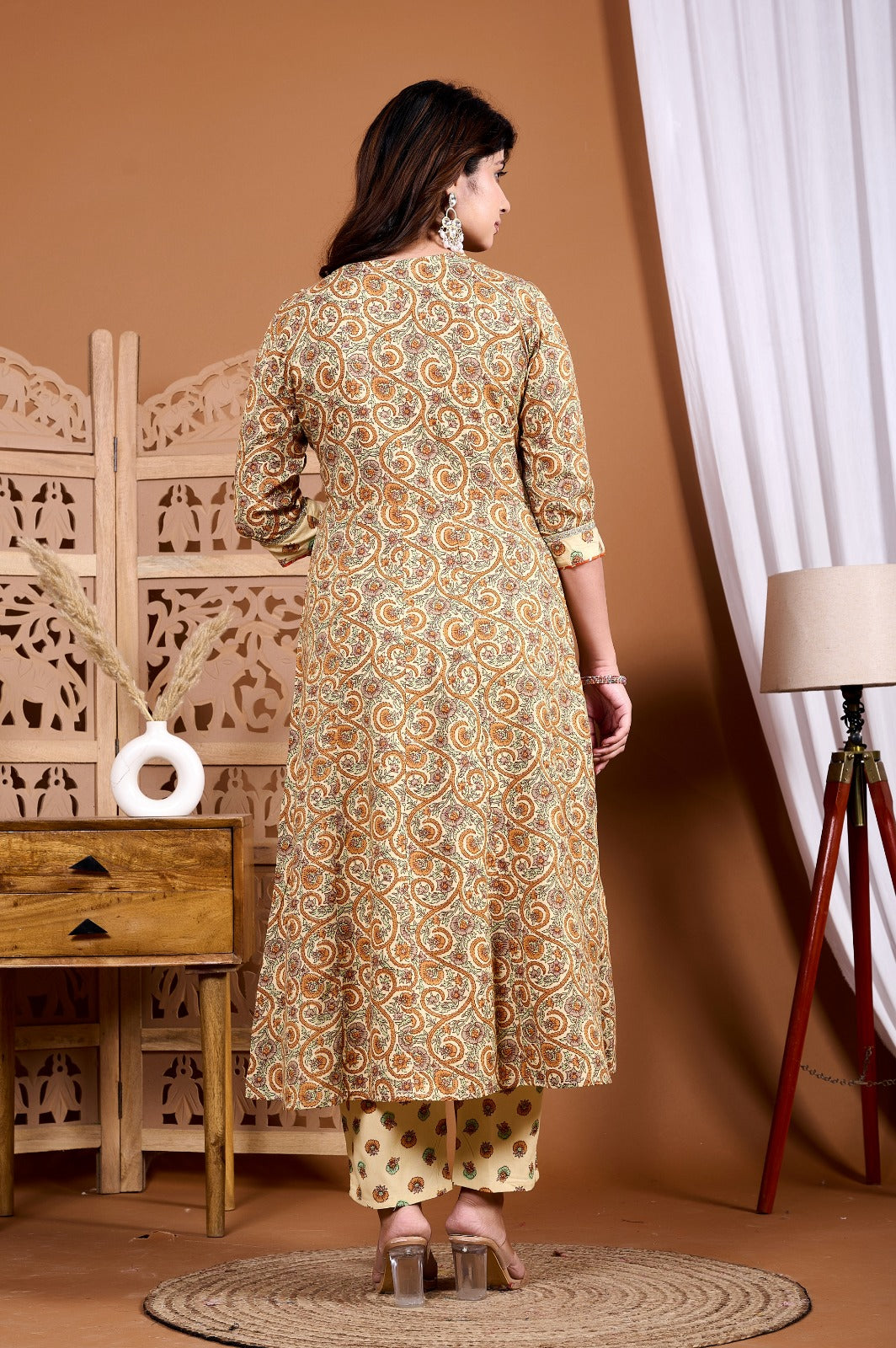 Elegant Rayon Kurti Set with Malmal Dupatta