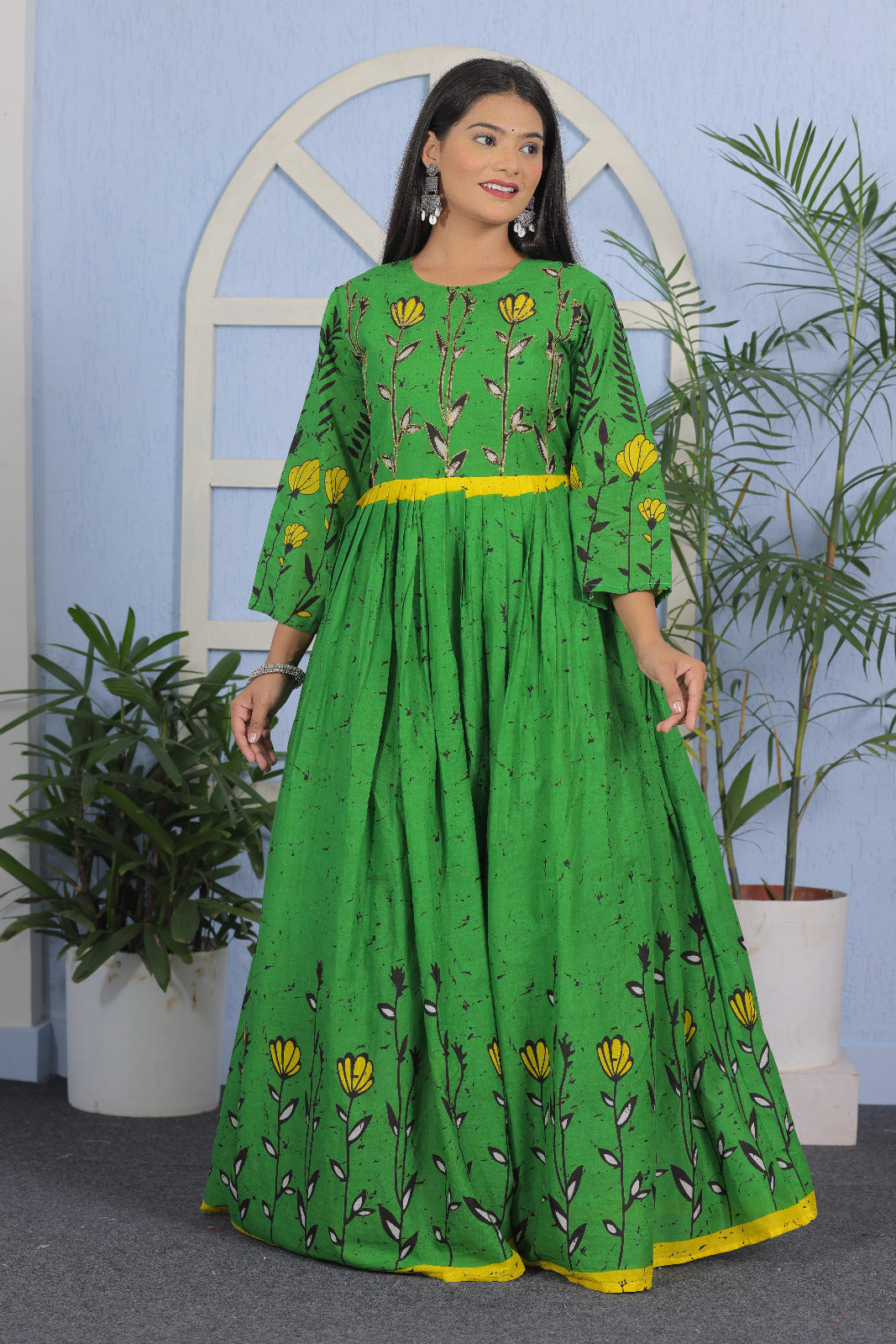 Elegant Ethnic Printed Gown