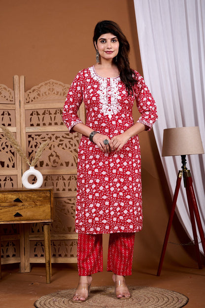 Elegant Rayon Kurti Set with Malmal Dupatta