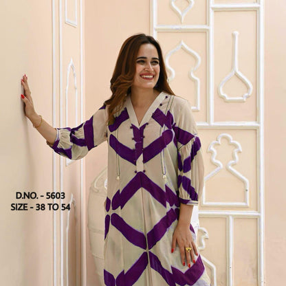 New Beautiful Pure Rayon Fabric Kurta And Pant Set.